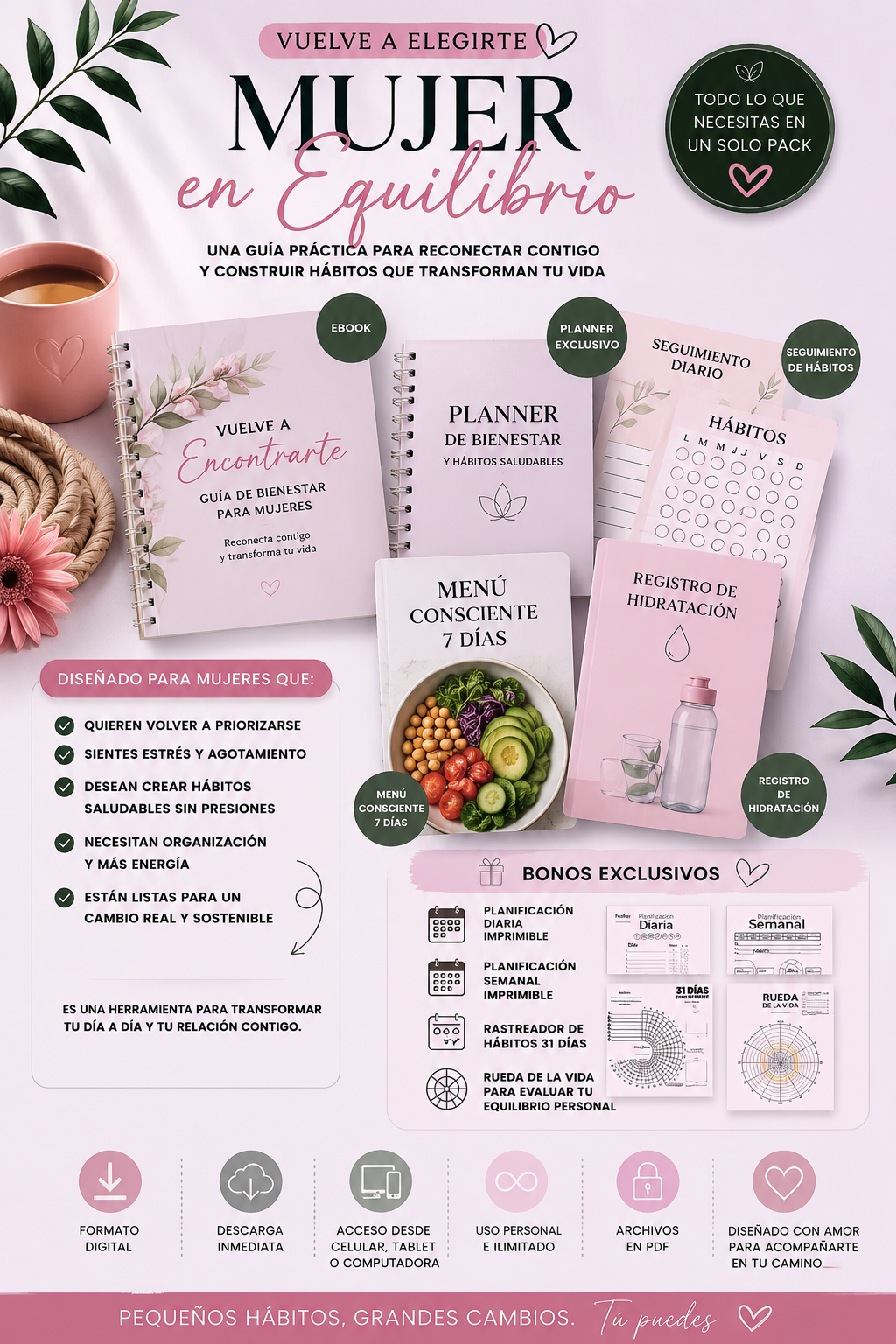 Planner de Bienestar y Hábitos Saludables